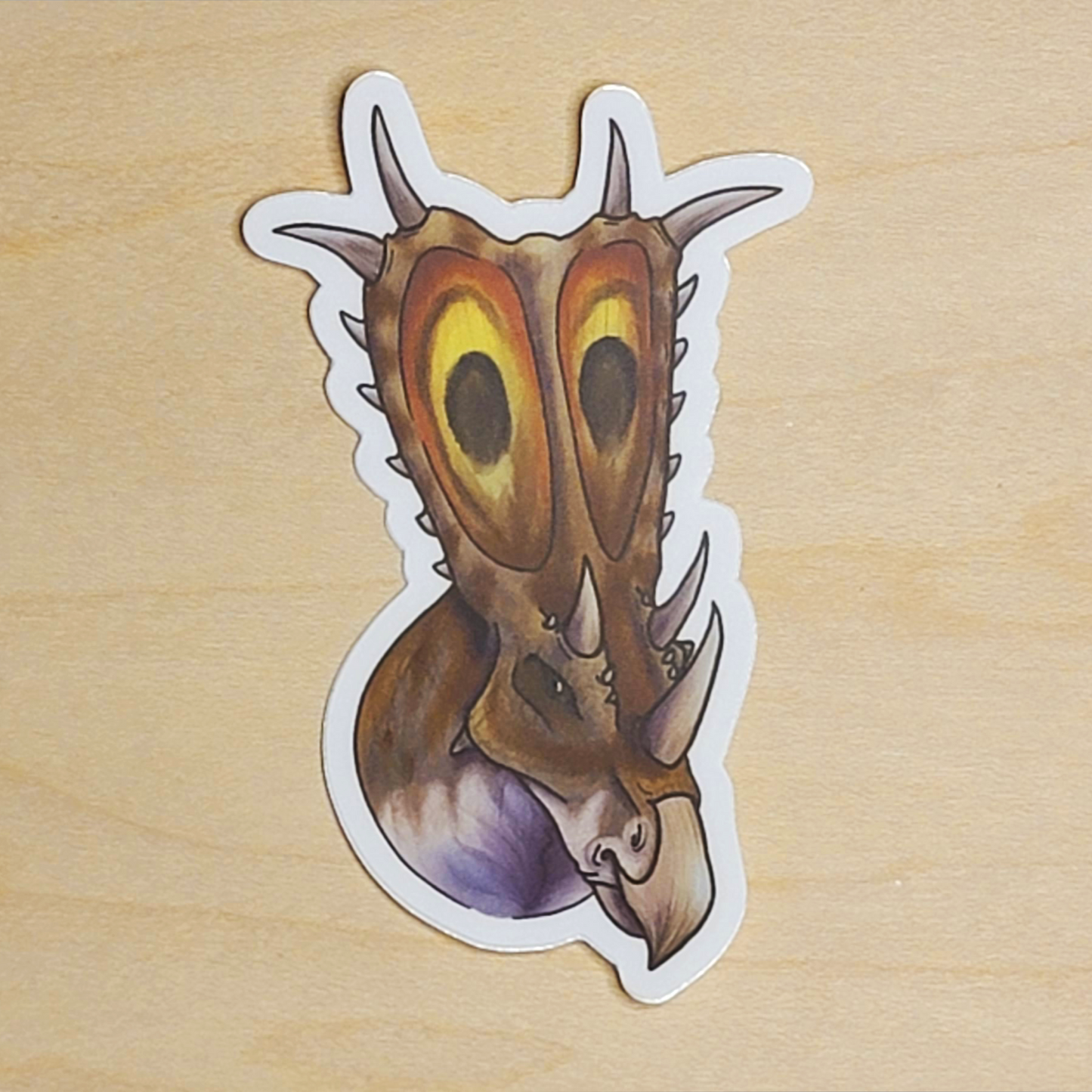 Chasmosaurus Dinosaur Sticker