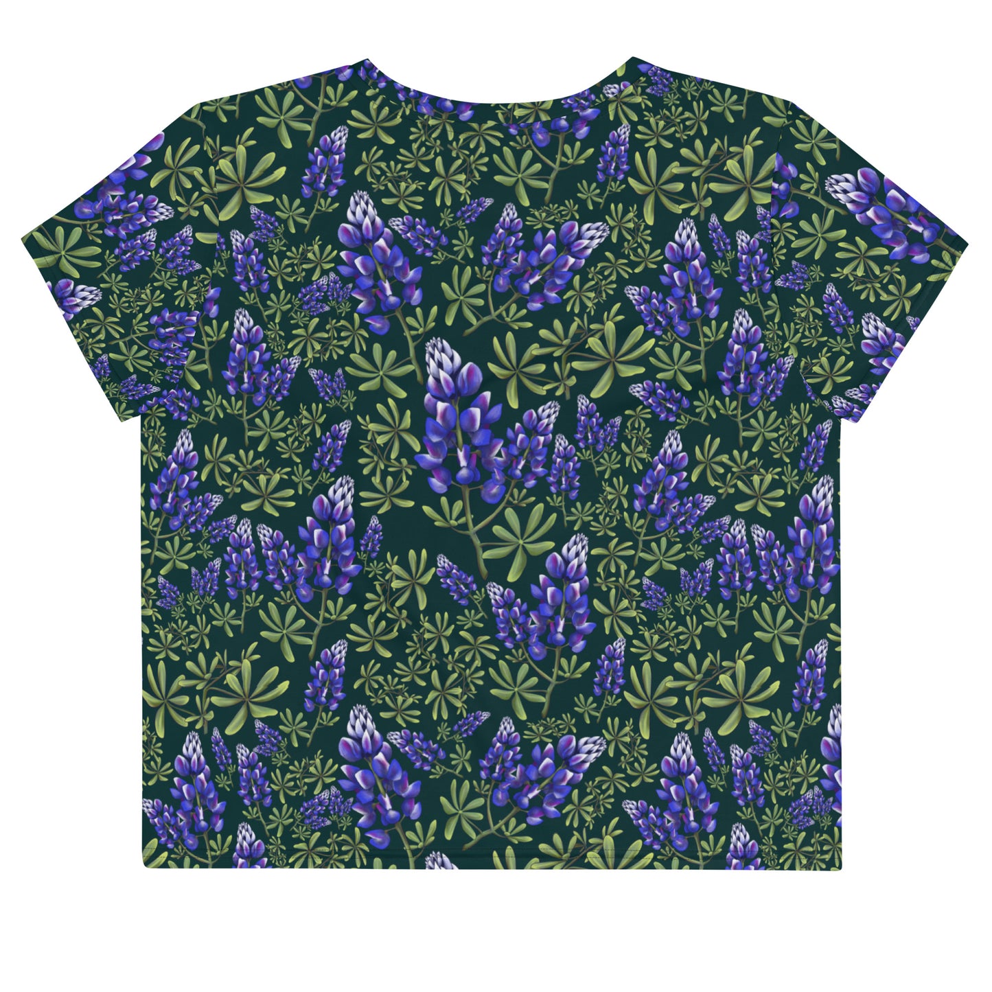 Arroyo Lupine All-Over Print Crop Tee