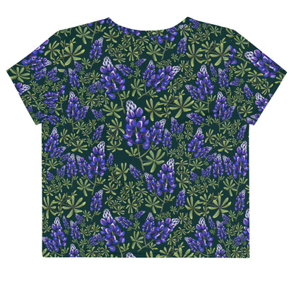 Arroyo Lupine All-Over Print Crop Tee