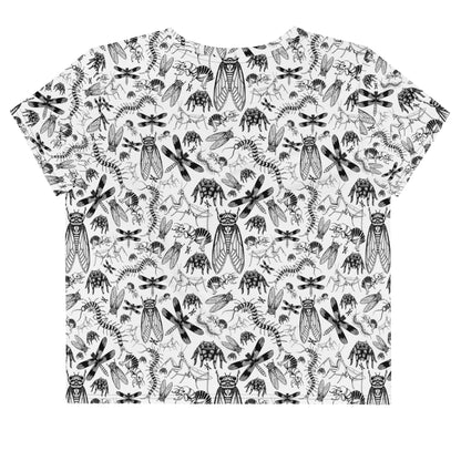 BUGS All-Over Print Crop Tee