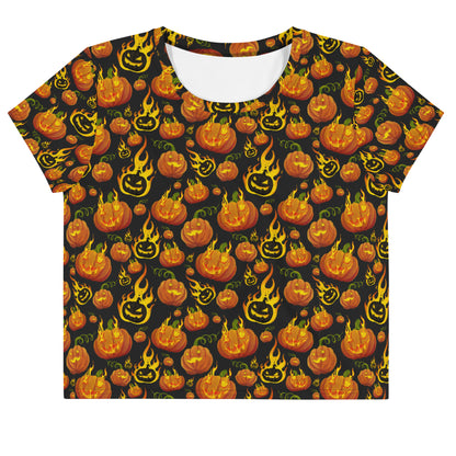 Jacko-Lantern All-Over Print Crop Tee