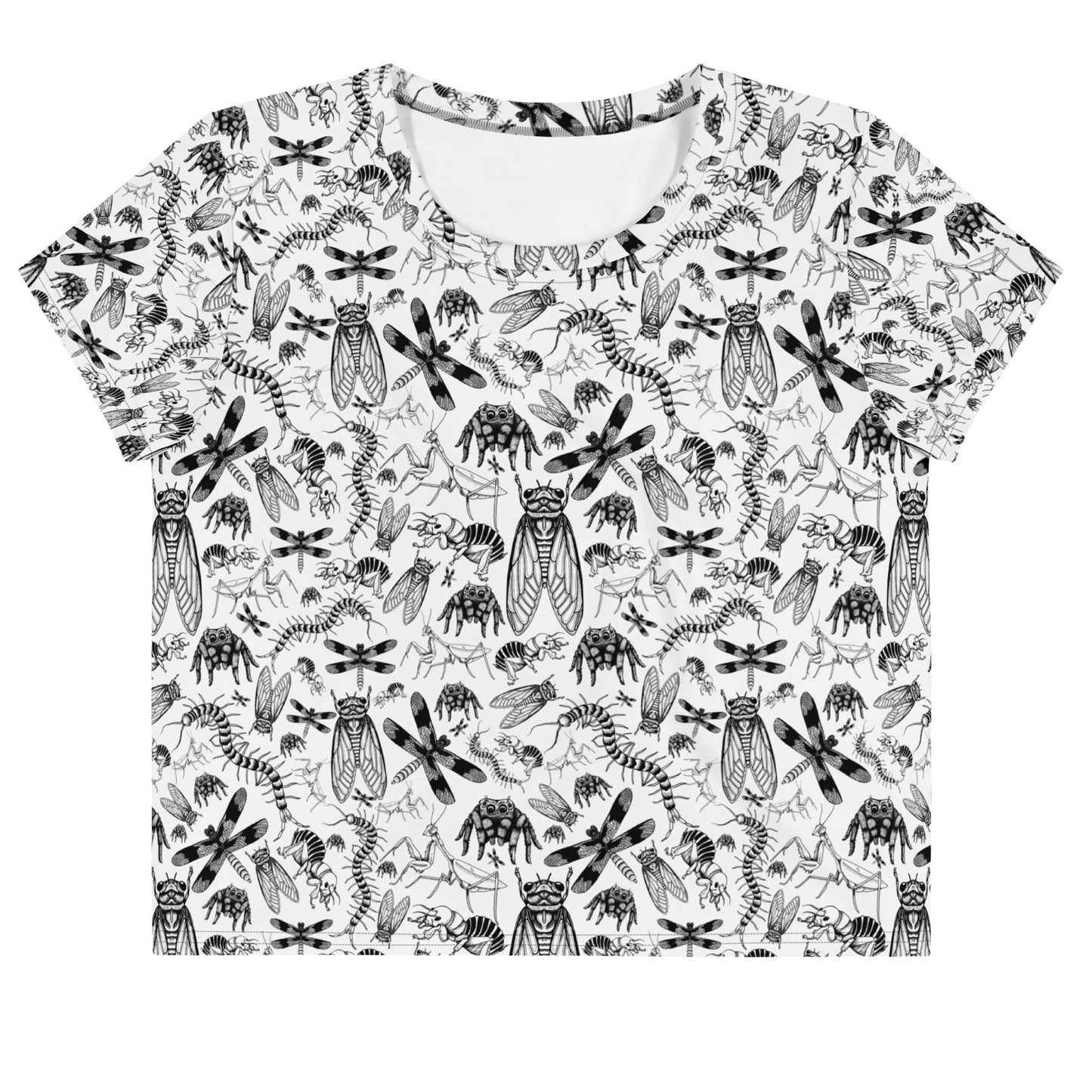 BUGS All-Over Print Crop Tee