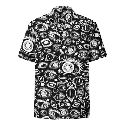 EYES BlackUnisex button shirt